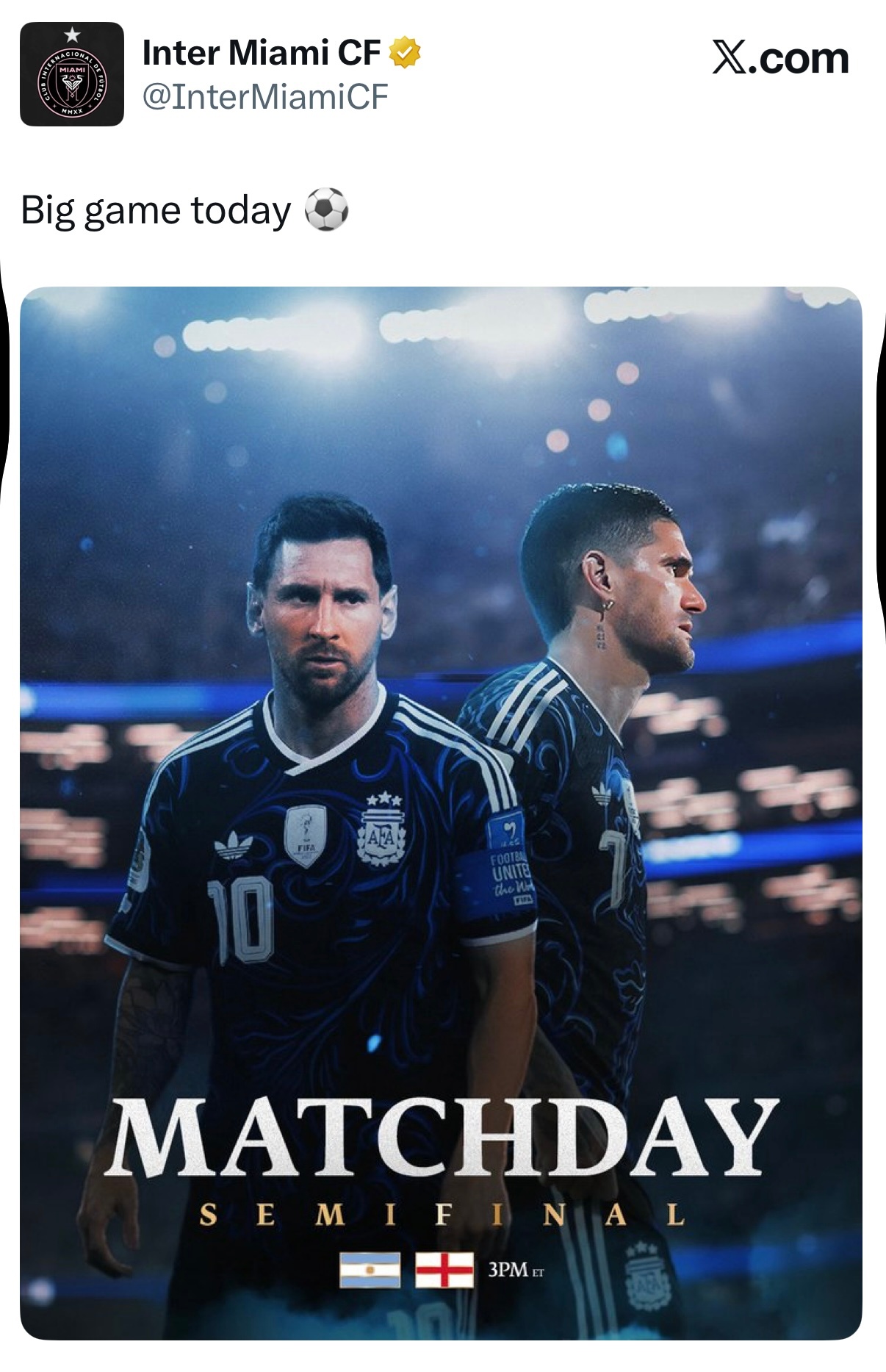 迈阿密官方｜今天有一场重要的比赛⚽️迈阿密国际