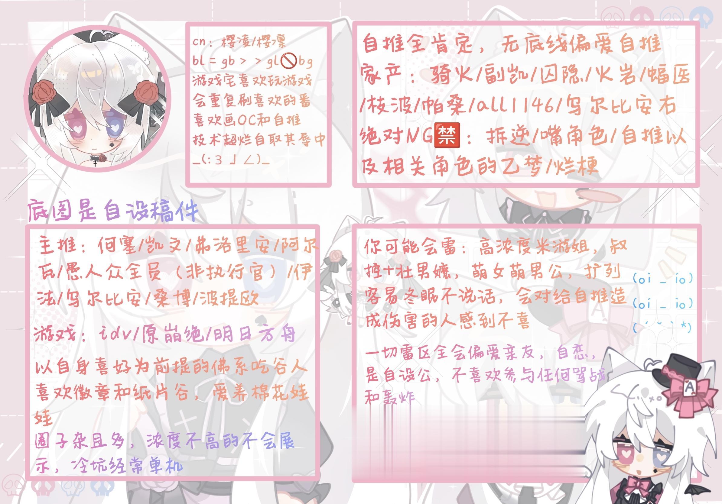 更新一下属性图ヽ(=^･ω･^=)