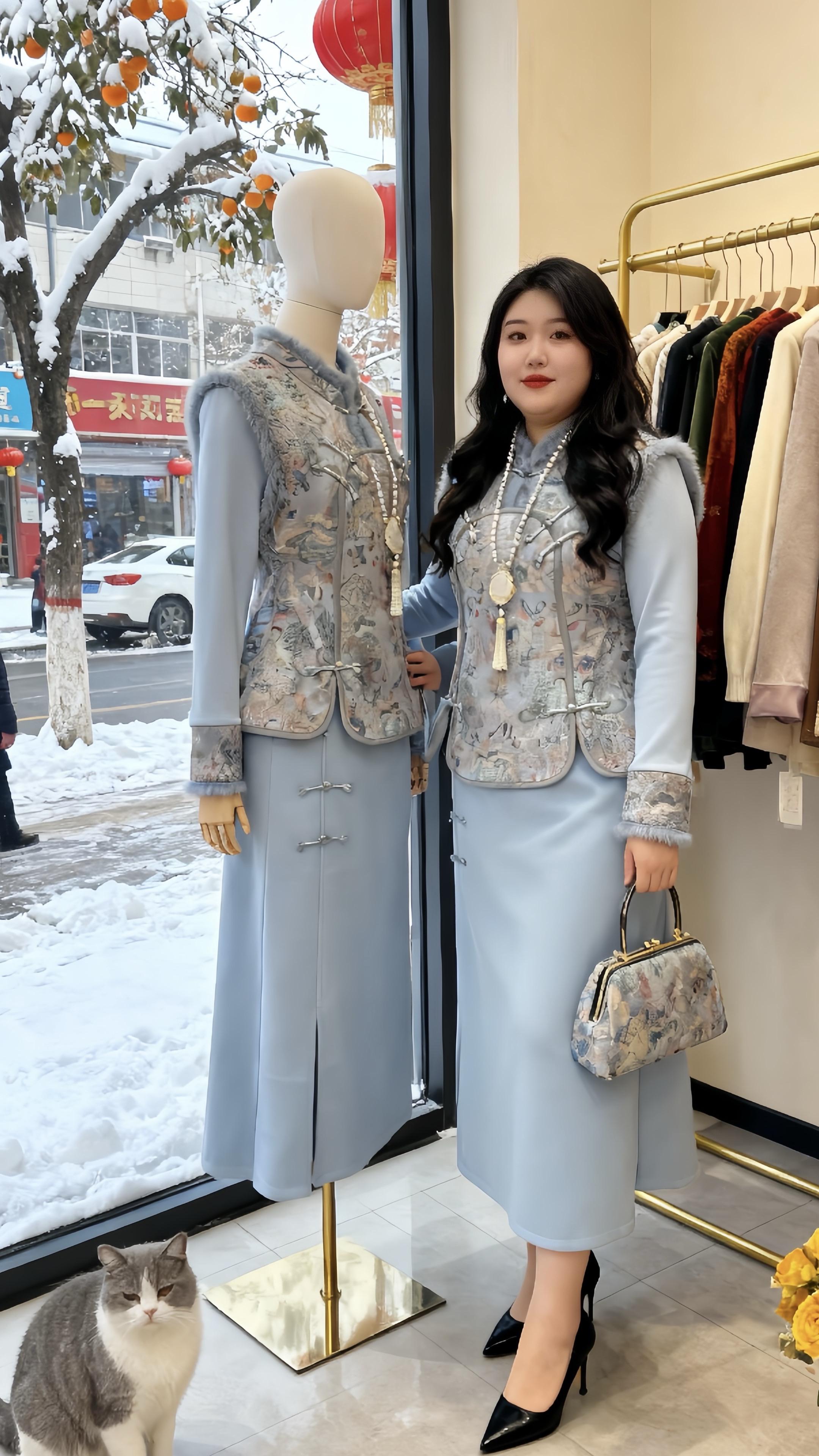 秋冬新款 保暖外套时尚潮流穿搭 秋冬穿搭测评大码女装