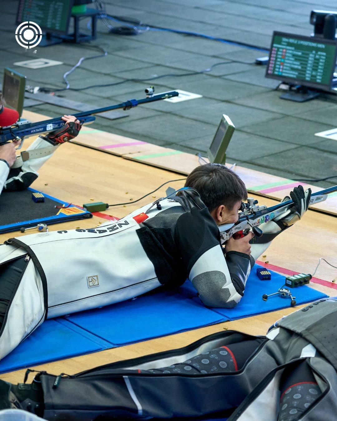 男子50米步枪三姿 张常鸿🥇刘宇坤🥉比赛图cr国际射联（当然重头戏还是期待一