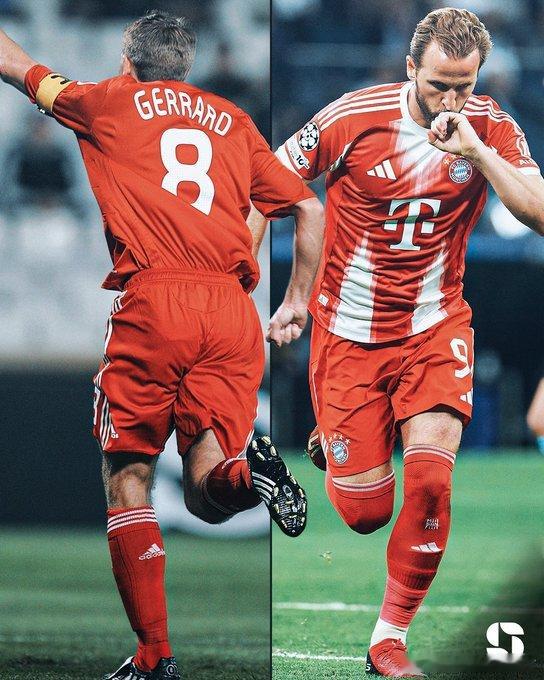 在欧冠联赛中，仅有两位英格兰球员曾连续五场比赛取得进球：◎ 史蒂文·杰拉德（20