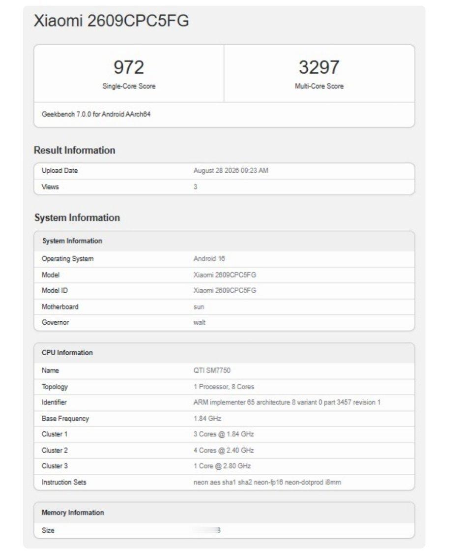 海外POCO X8s 5G，搭载骁龙7G4数码新机来了数码资讯 ​​​
