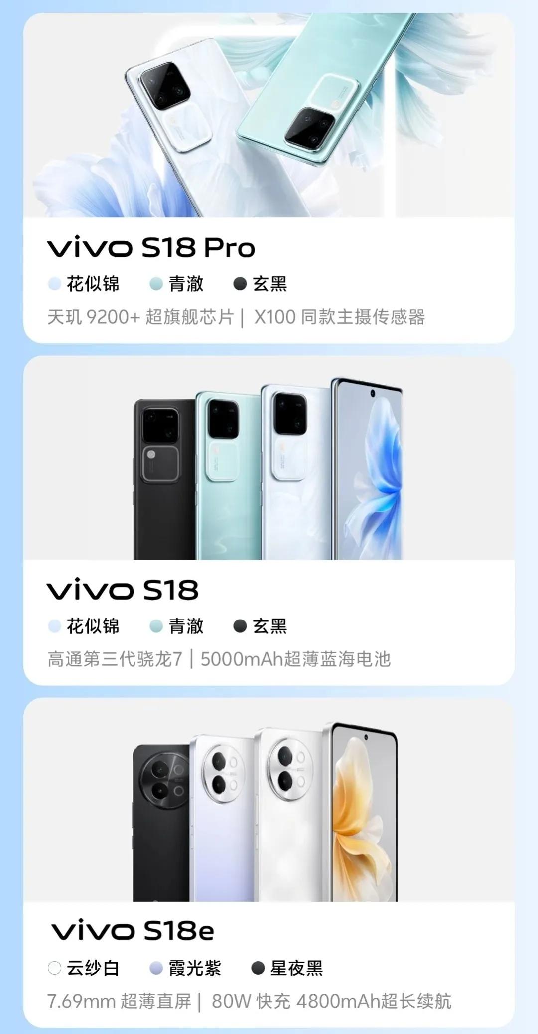 蓝厂S18系列官宣，这摄像头模组咋越来越抽象了，就不能回归之前小巧精致的那种，不