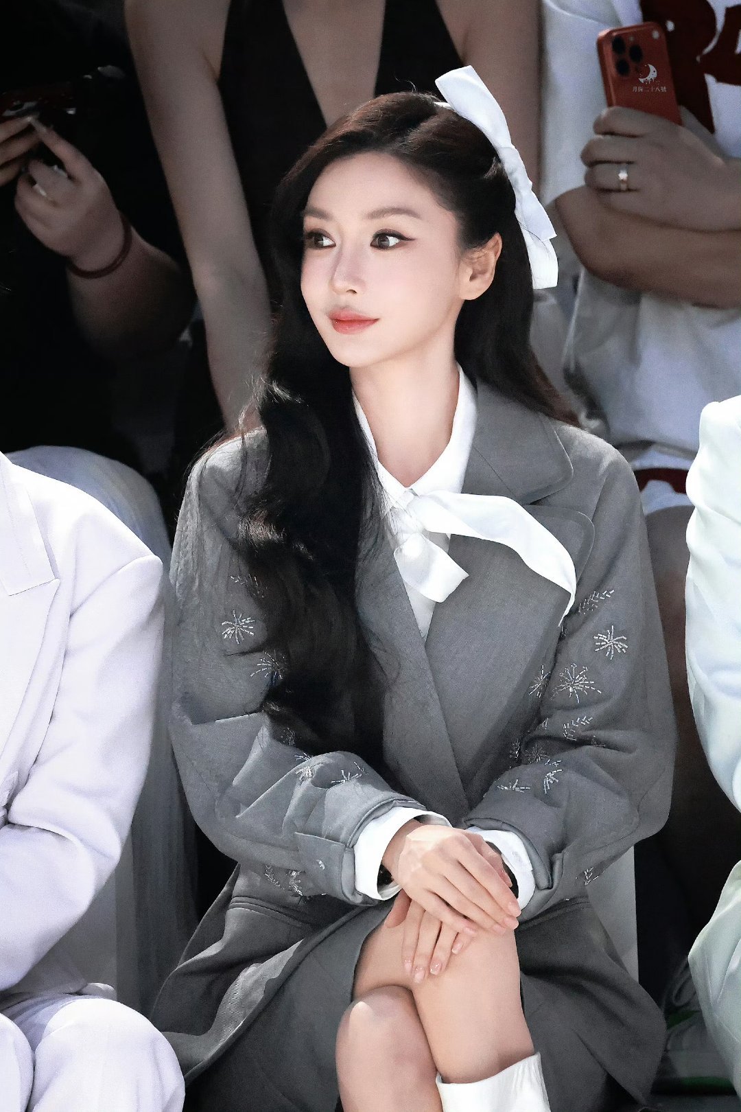 Angelababy看秀仪态angelababy 女神你好美 