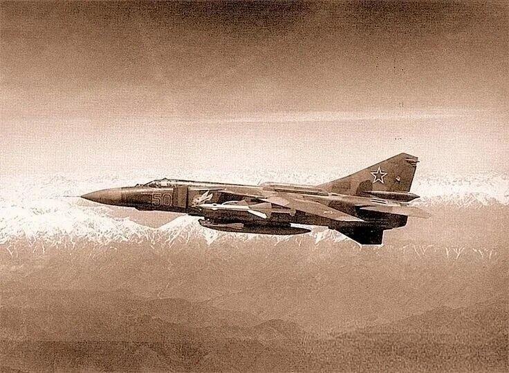 80年代，入侵阿富汗的苏军米格-23MLD战斗机。