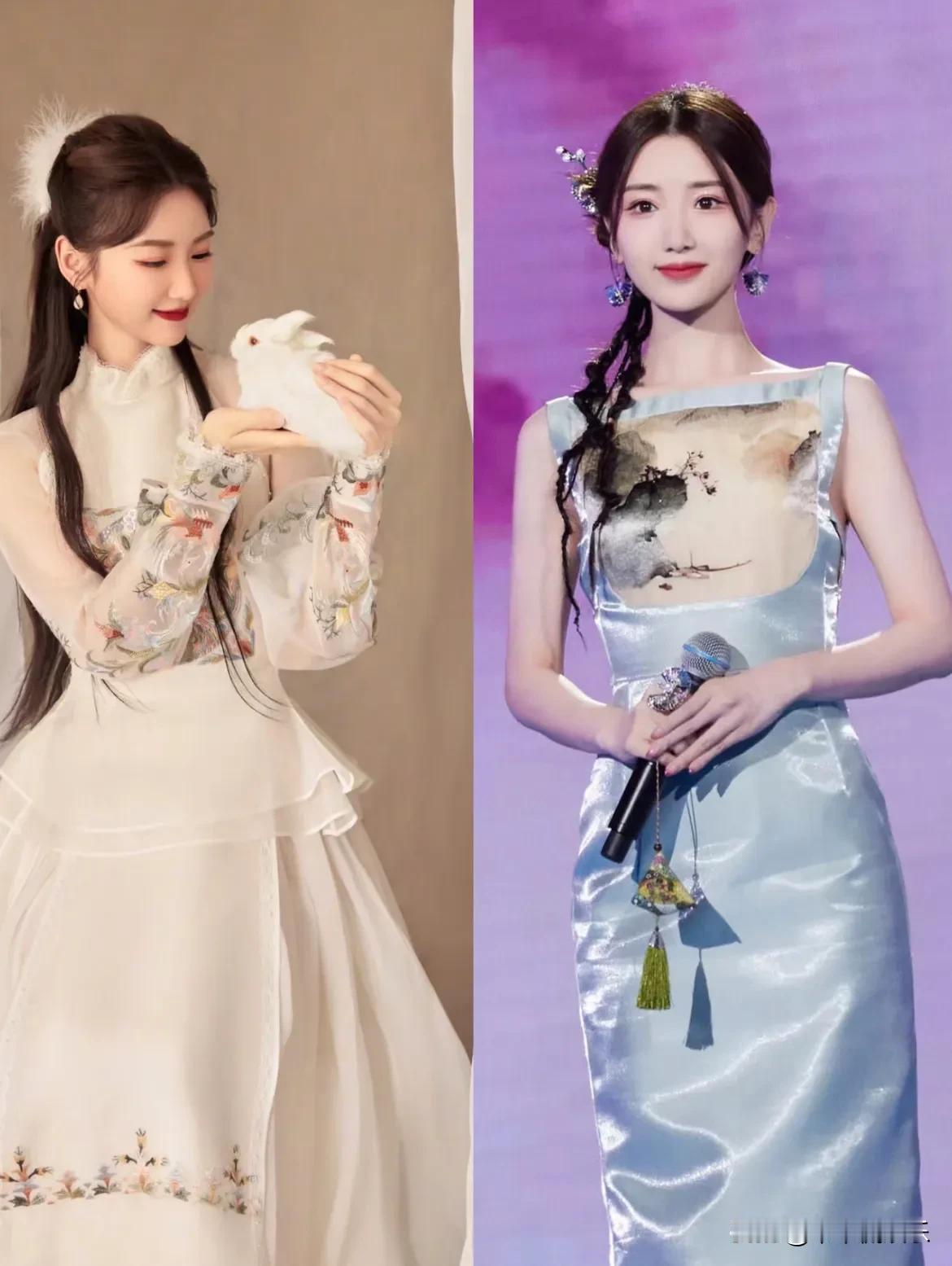 你可以永远相信央视的审美！毛晓彤 央视造型太绝了！可以说比她任何一部剧任何一个活