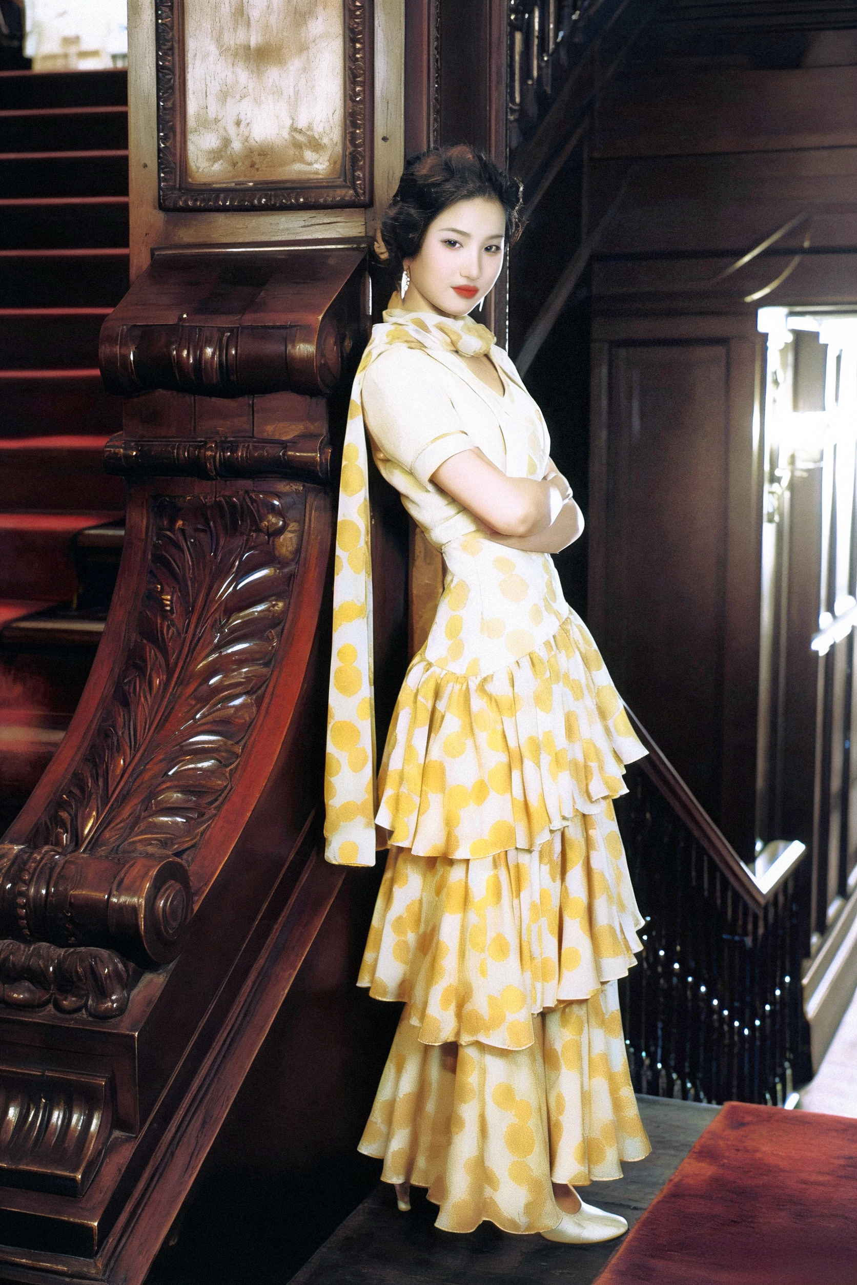 “她可真像一个电影明星啊” 