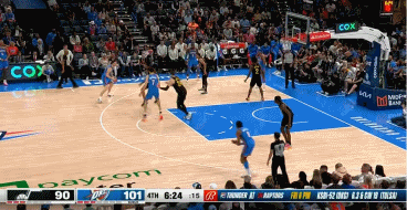 NBA赛场镜头：霍姆格伦今天是打爽了，爆砍35分14篮板2抢断3盖帽！末节6中6