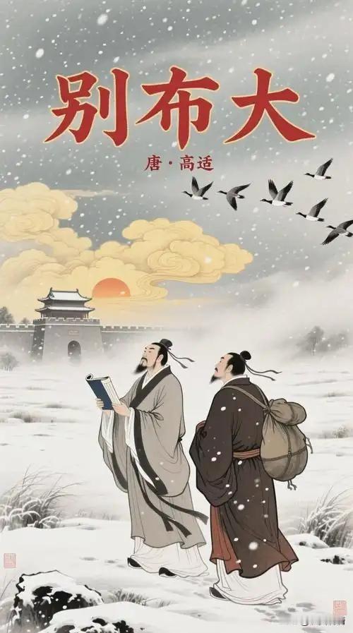 《风云际会，各安天命：高适与董大的千年一别》

天宝六载冬，睢阳道旁，一驿荒寒。