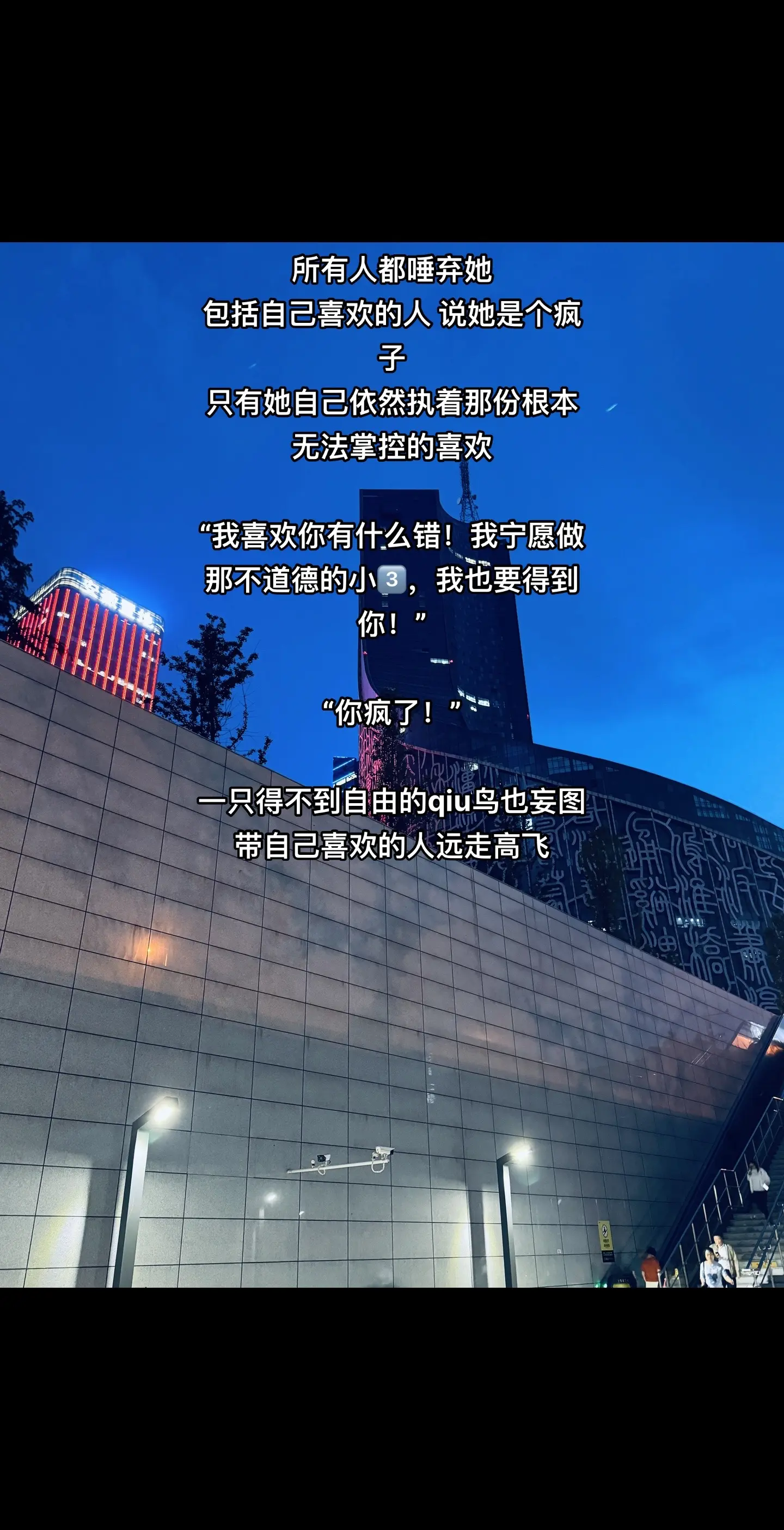 她什么都不缺，唯独缺她的喜欢。