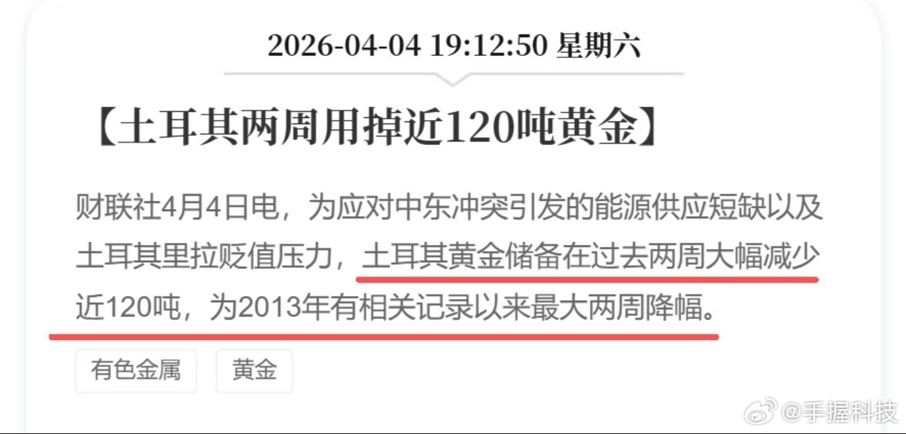黄金大买家狂抛不是黄金不香了，而是更香了，现在伊朗战事还在持续，中东一些国家都在