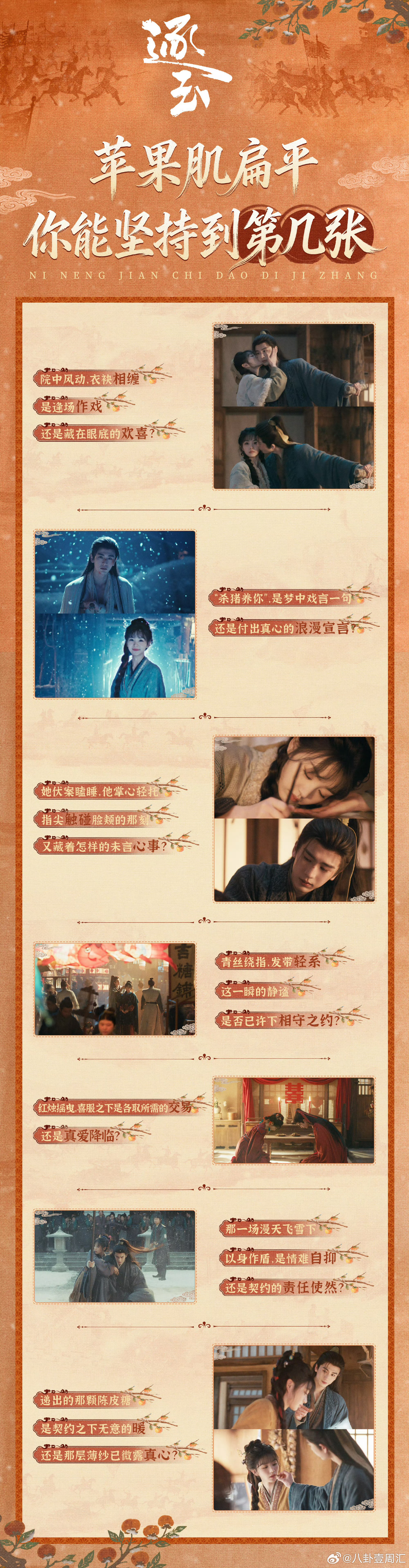 逐玉心动瞬间张凌赫田曦薇逐玉心动瞬间没有保持苹果肌扁平的义务！ 