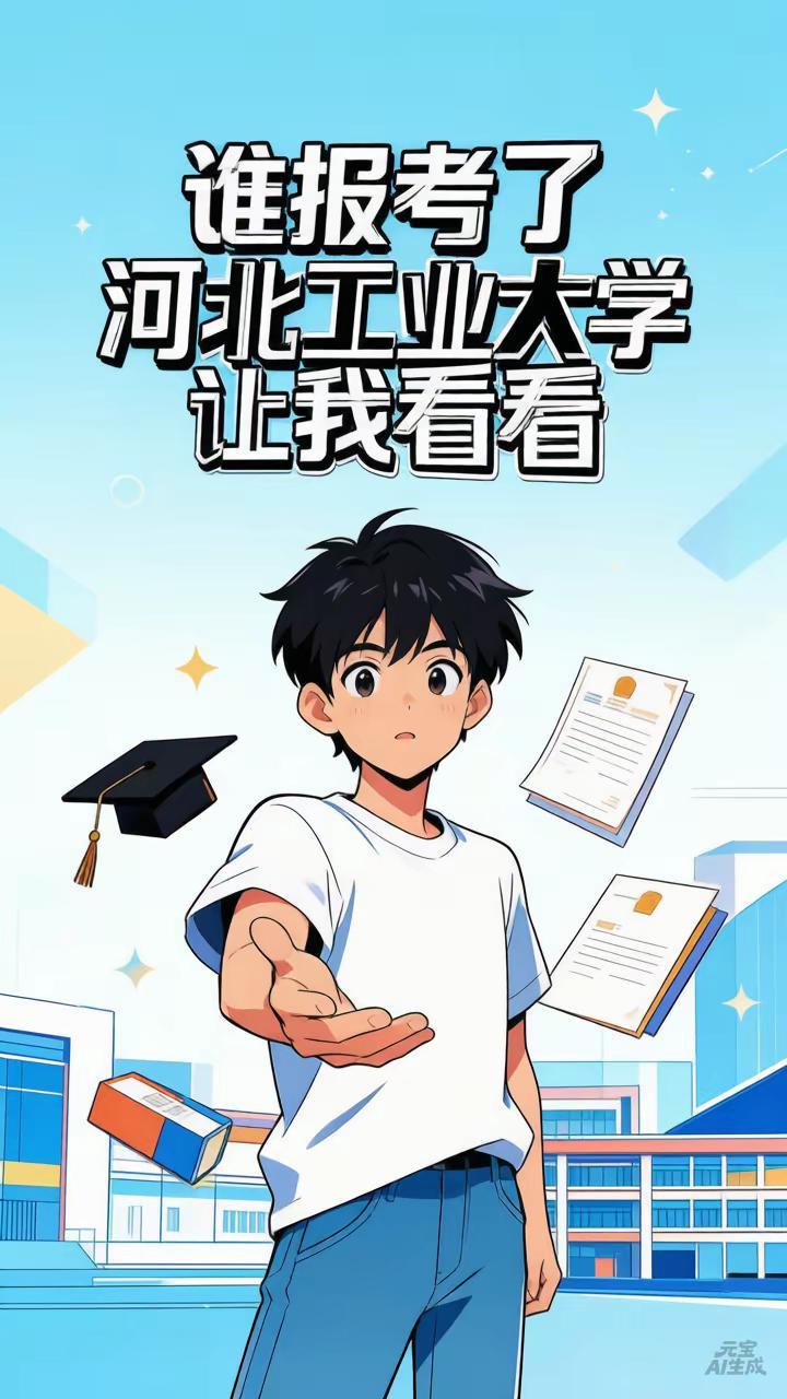 欢迎学弟学妹报考我的大学 录取通知书 高考考生 欢迎大家报考我的大学 河北工业大