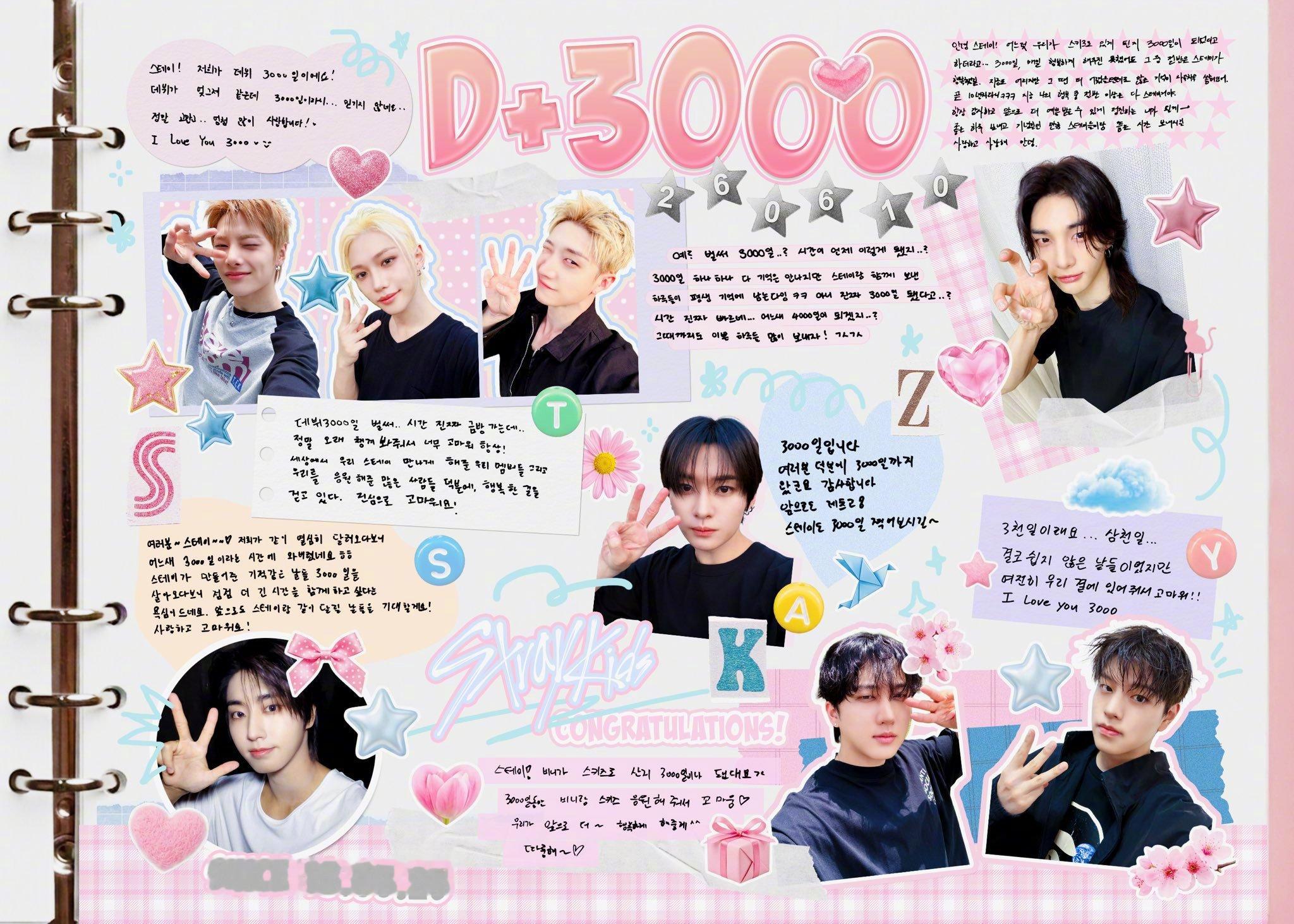 【Twi】Stray Kids Debut 3,000 Days Anniver