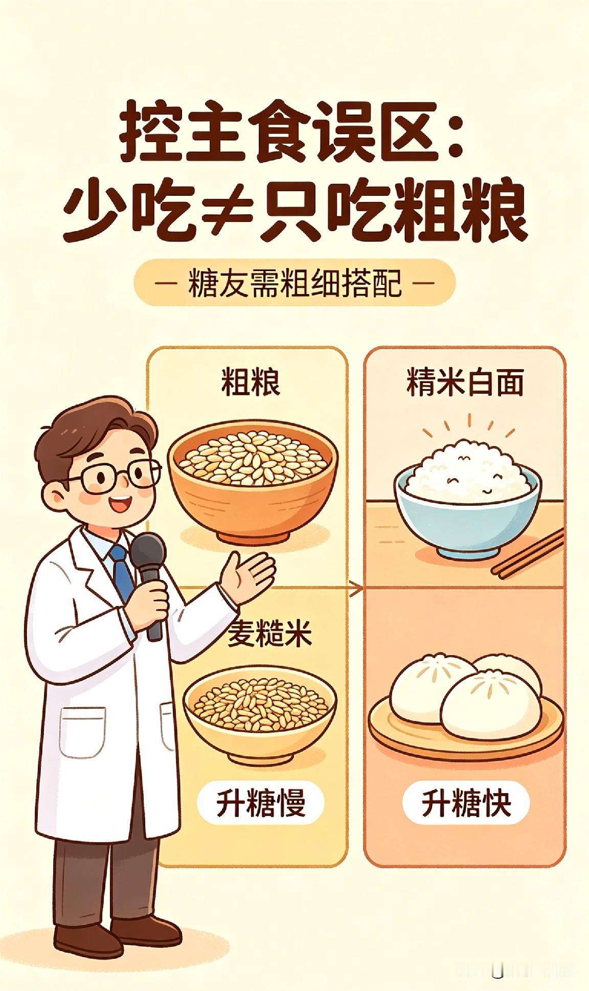 血糖一直高,少吃主食管用吗?血糖一直高，少吃主食真的管用吗？
 
很多糖友一发现