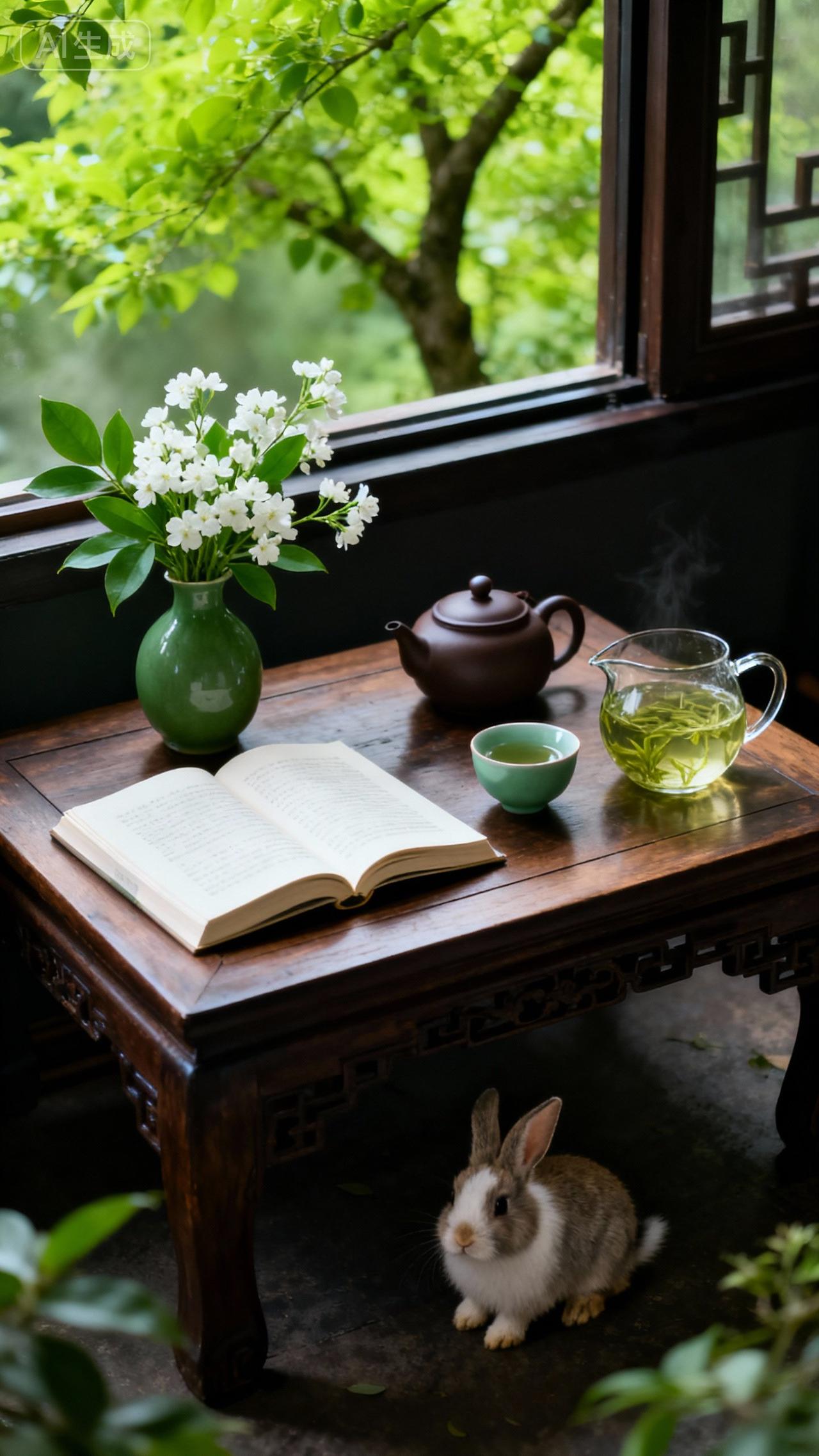 上联:清茶熬岁月
下联:淡酒品人生