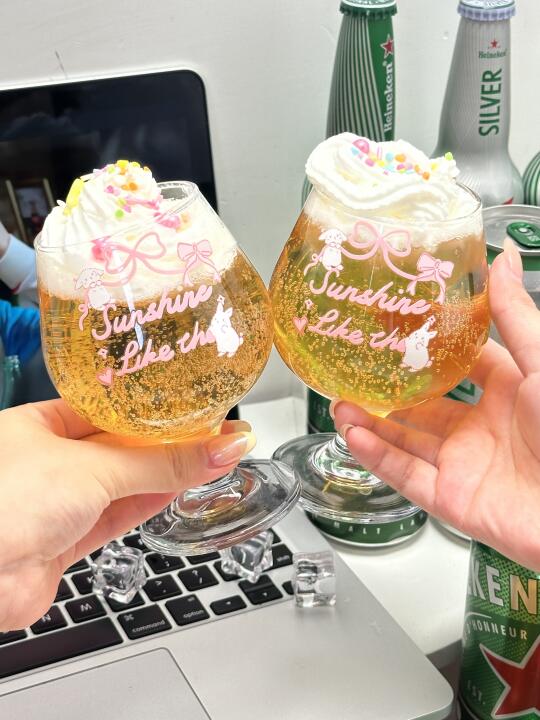 奶油➕啤酒这个喝法蛮好喝的耶