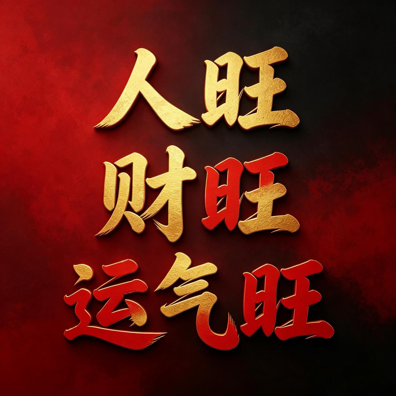 别划走，今天这份好彩头，
送给正在努力生活的你。
今日提笔写下：
“人旺、财旺、