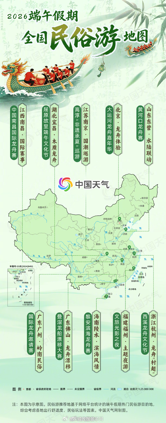 #网络中国节# #网络中国节·端午#  【玩转端午！#2026年全国端午民俗游地