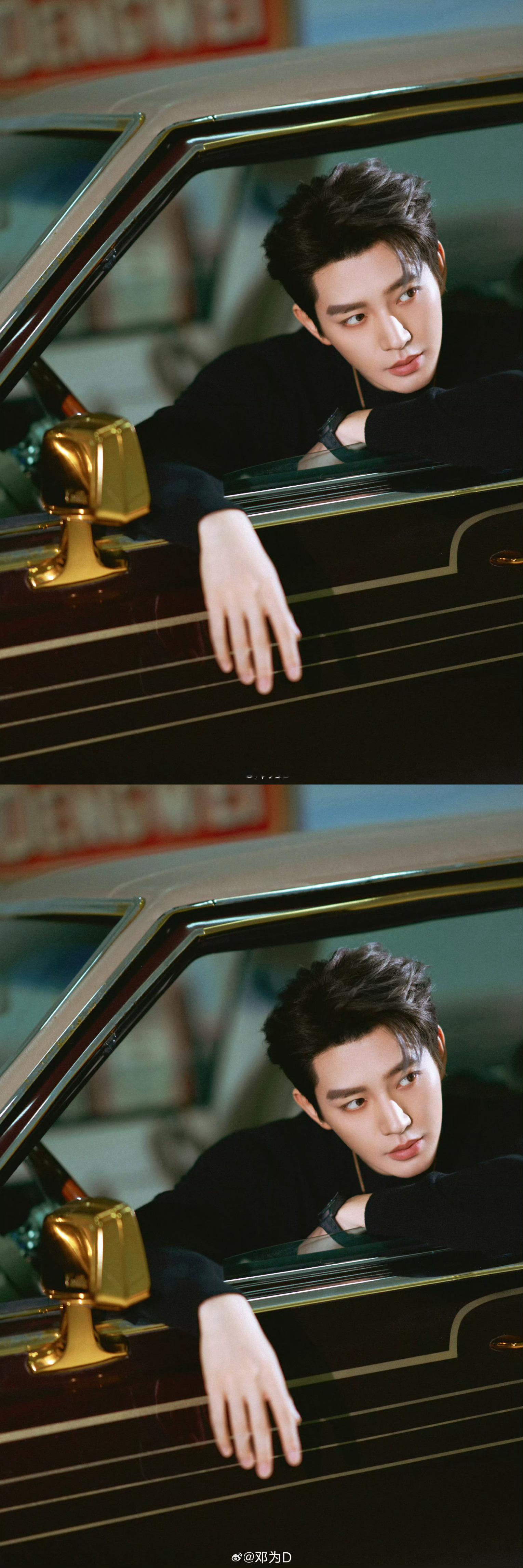 邓为车内大片邓为成都dior人气邓为dior活动出图，车内怼脸好绝啊，期待稍后见