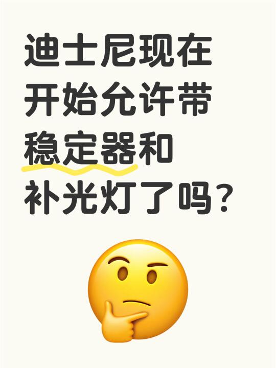 迪士尼现在允许带自拍杆和稳定器补光灯了