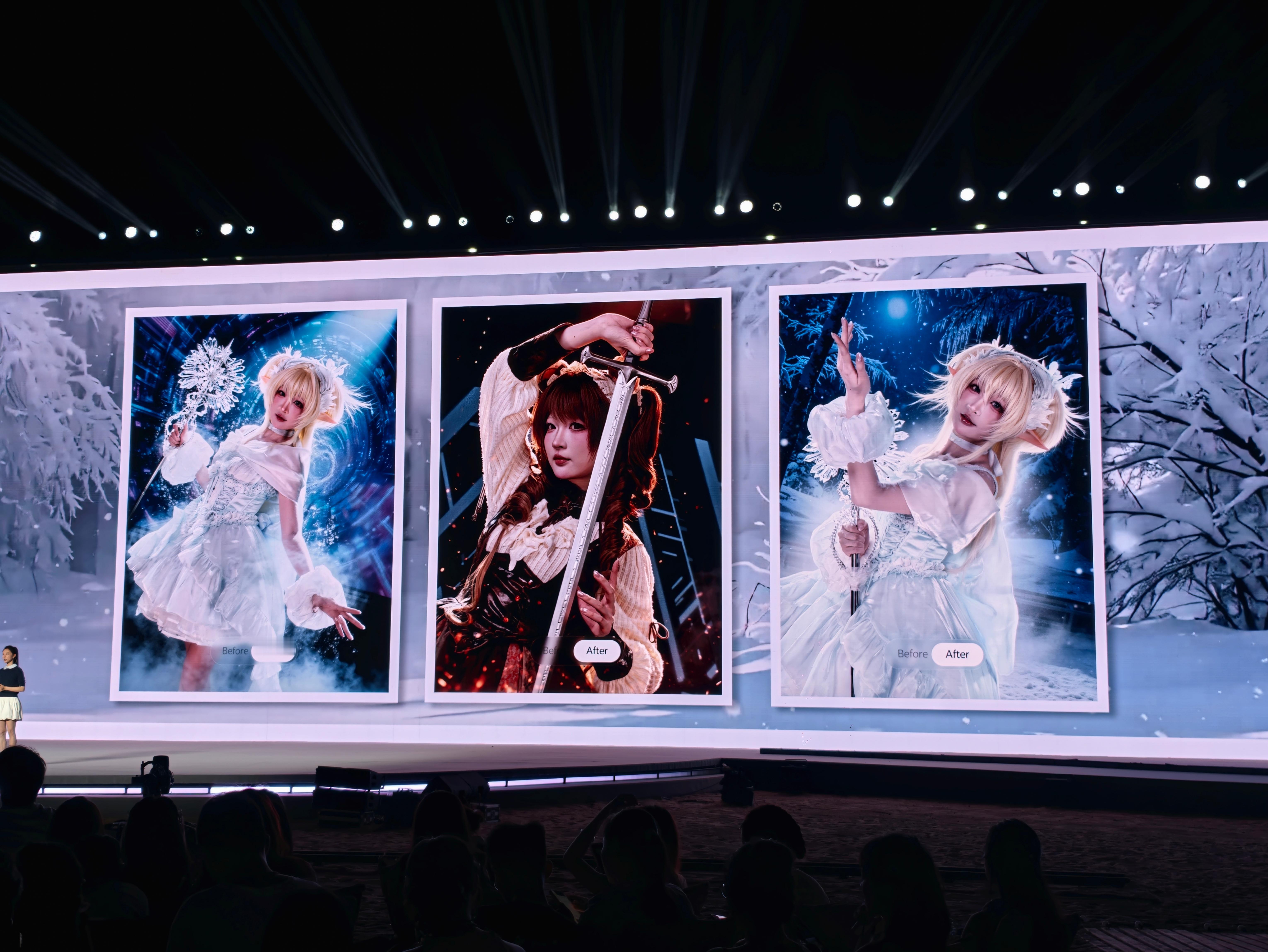 vivo S60的AI创作相机有点东西哦支持三种不同的特效，太适合Coser了！