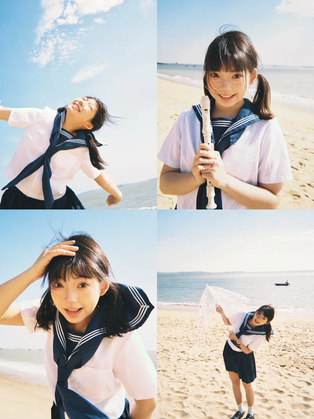 海边拍照出片姿势大教学！！都给我码住！