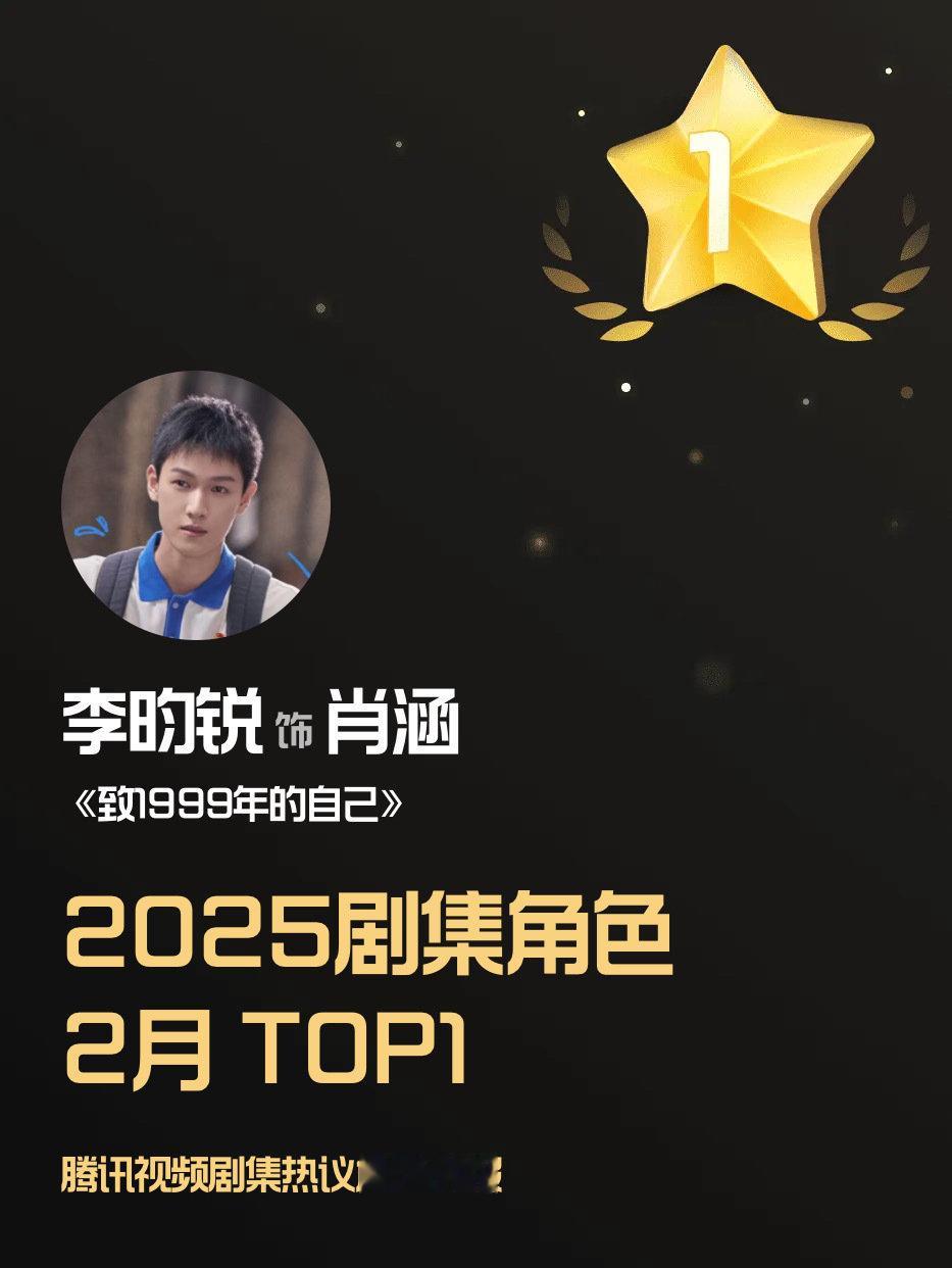 李昀锐拿下两个角色月榜top1 李昀锐凭借《致1999年的自己》肖涵和《宴遇永安
