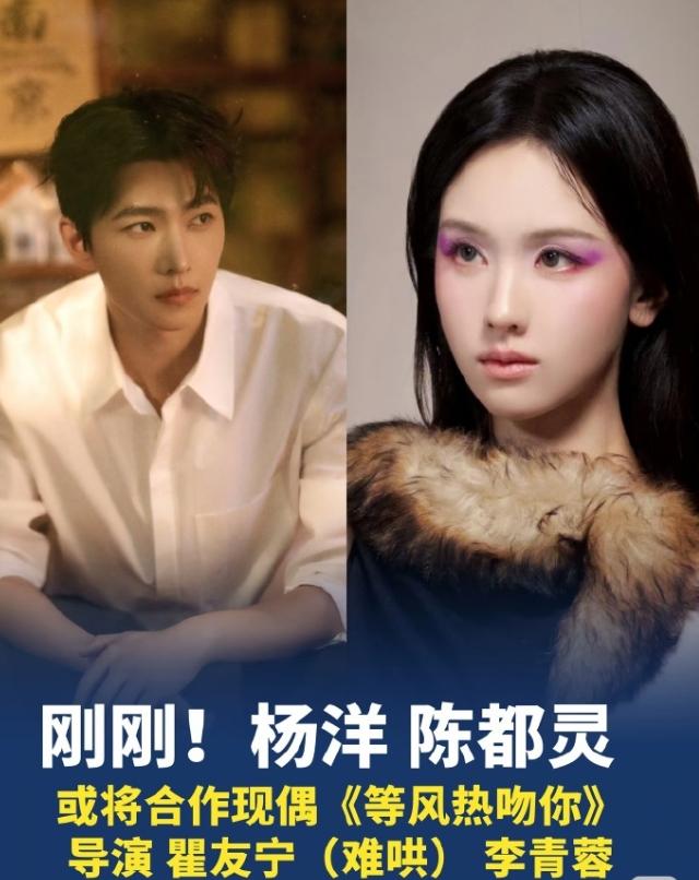 杨洋陈都灵巨饼《等风热吻你》！
天才法医和明女明星，杨洋和陈都灵，其实算是很搭，