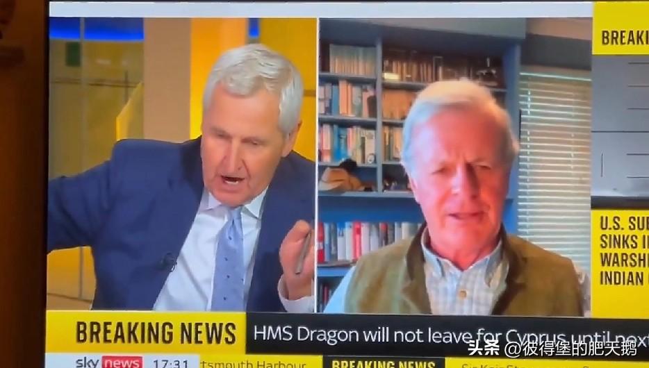 前北约欧洲盟军副总司令理查德。谢里夫爵士接受英国天空电视台采访时说：
“#美伊以