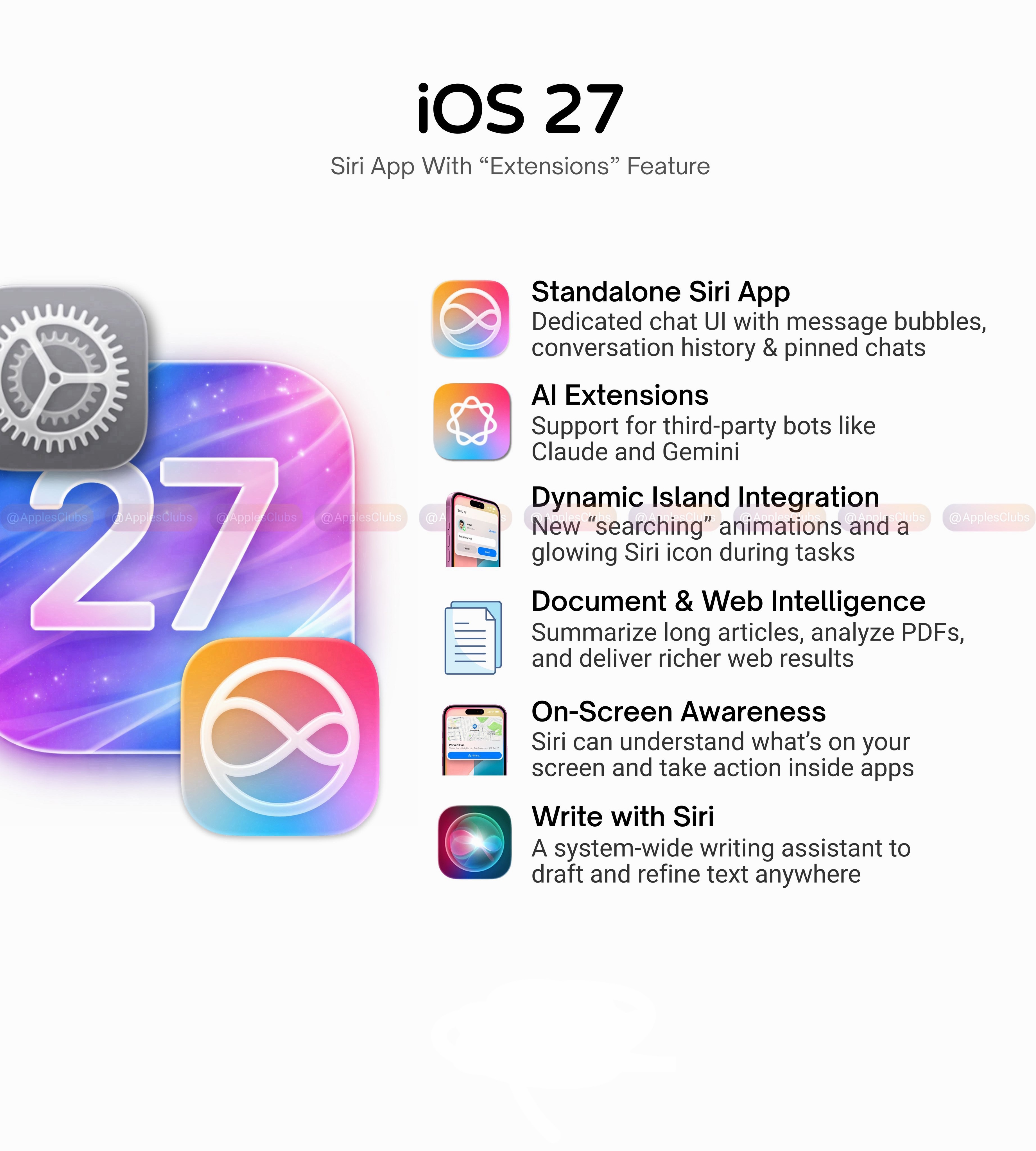iOS27或上线全新SiriiOS 27 有望成为苹果迄今为止对 Siri 的最