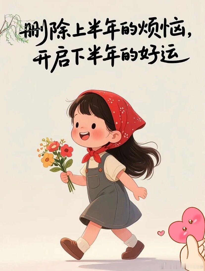 早安  六月再见，七月你好！愿上半年所有的遗憾，都是下半年惊喜的铺垫；愿来路上所