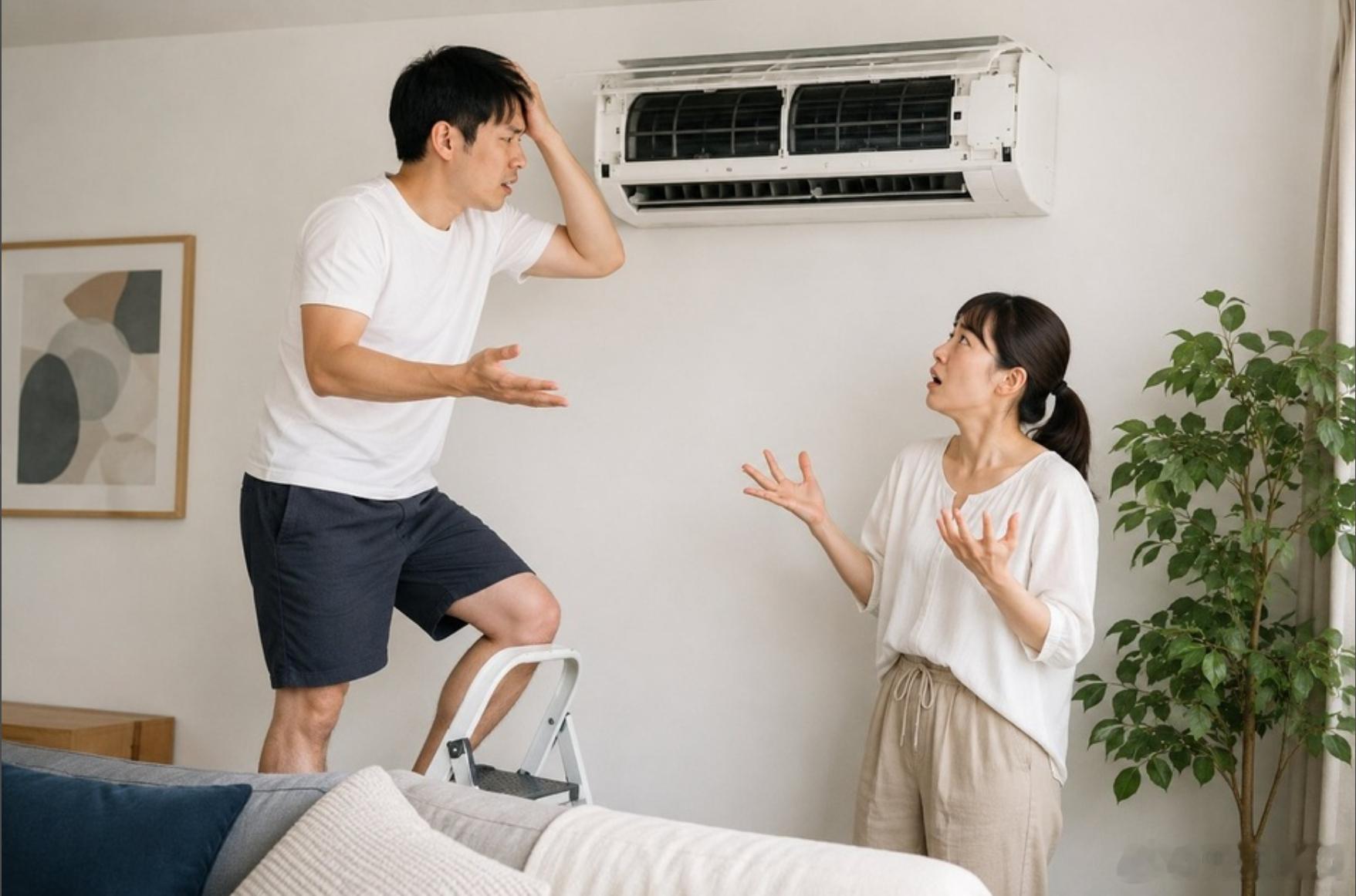 老旧空调为什么会越用越费电 空调用久了越来越费电，最直接的原因是压缩机磨损。压缩