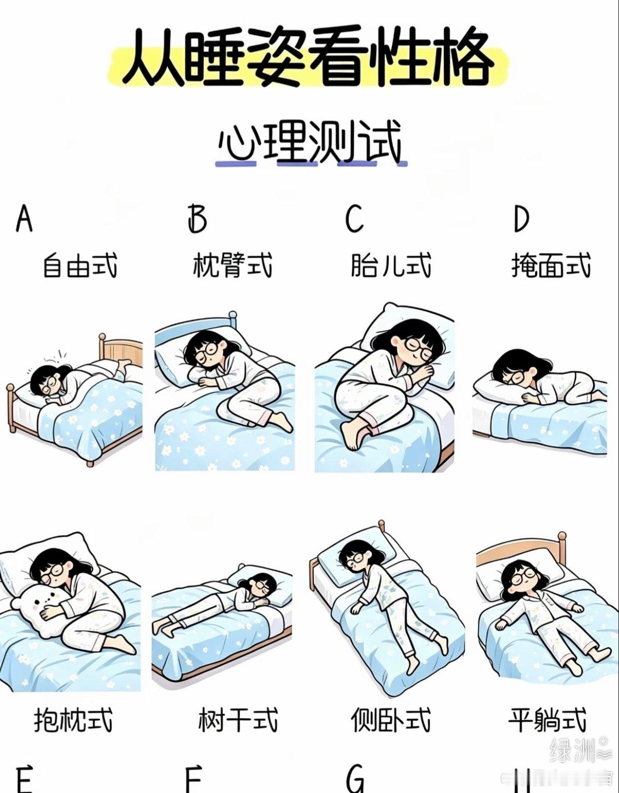 从睡姿看性格，你是哪种睡姿！  ​​​