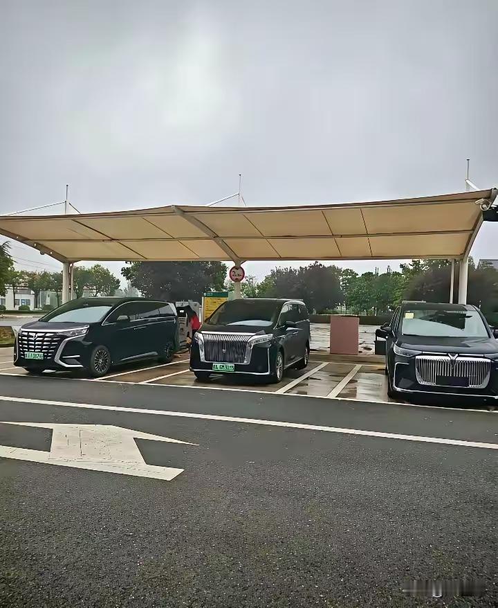 非常罕见的国内三大豪华mpv同框竞技，你觉得哪款车最好看呢？
如果看前脸的话，还