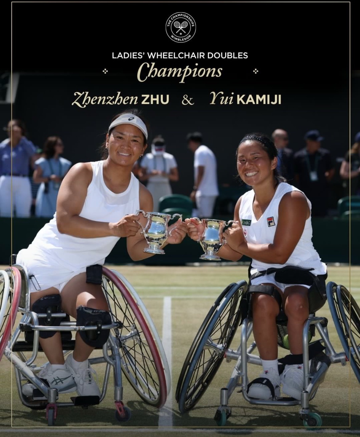 温网2026揽胜无出其胜体育大赏 朱珍珍背靠背大满贯冠军🏆温网轮椅网球女双决赛