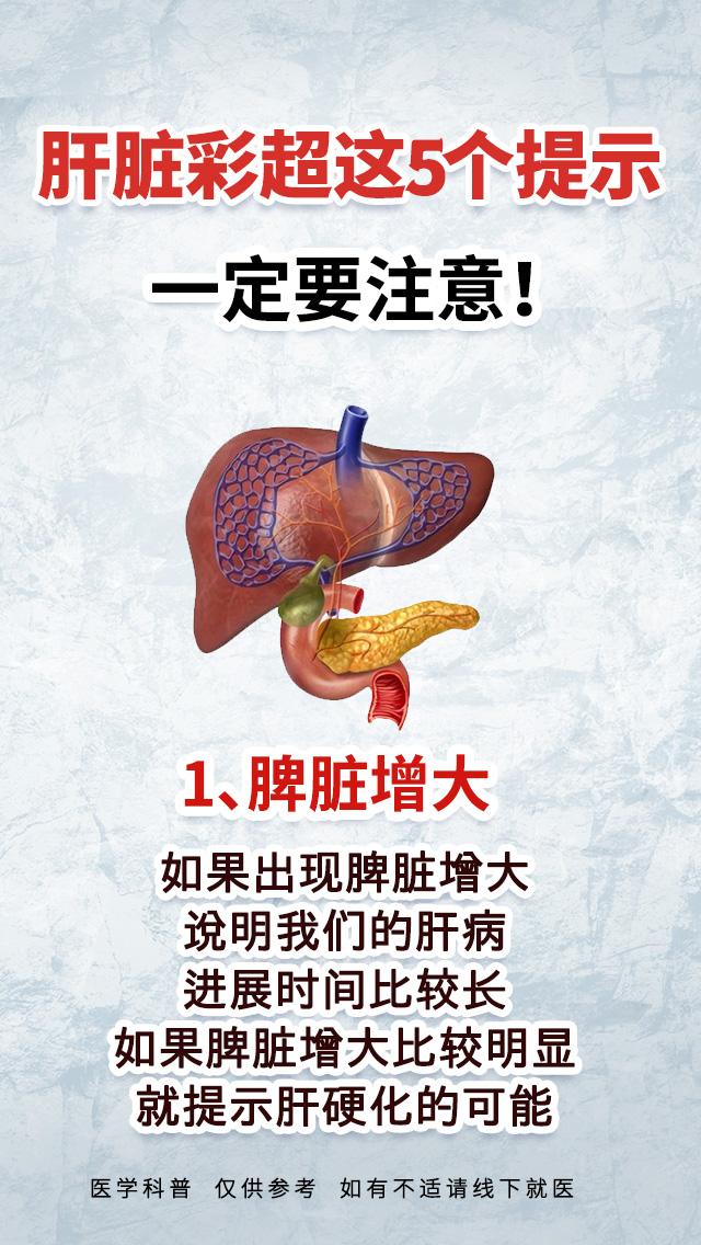 肝脏彩超这5个提示一定要注意！