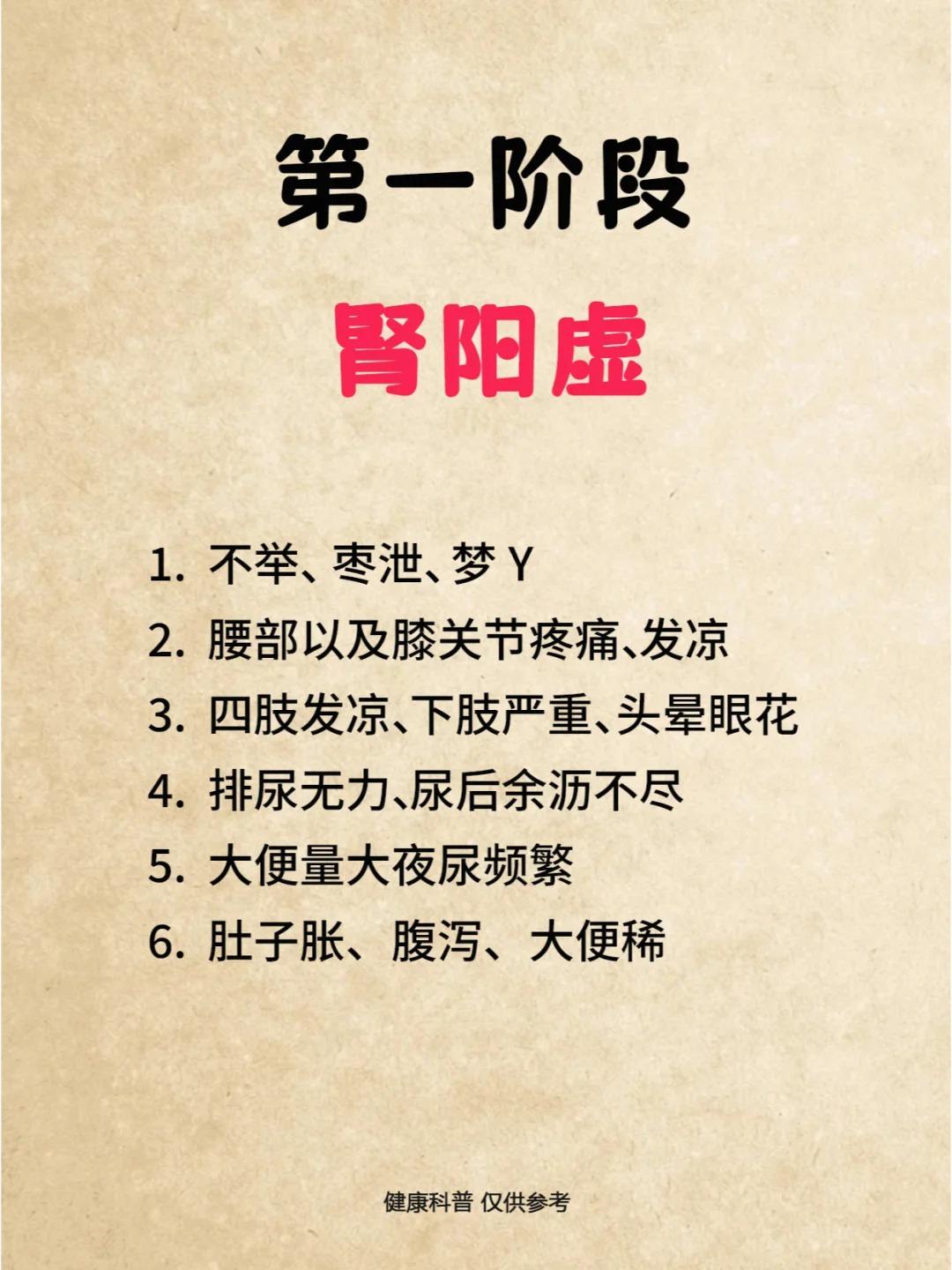 肾虚的几个阶段