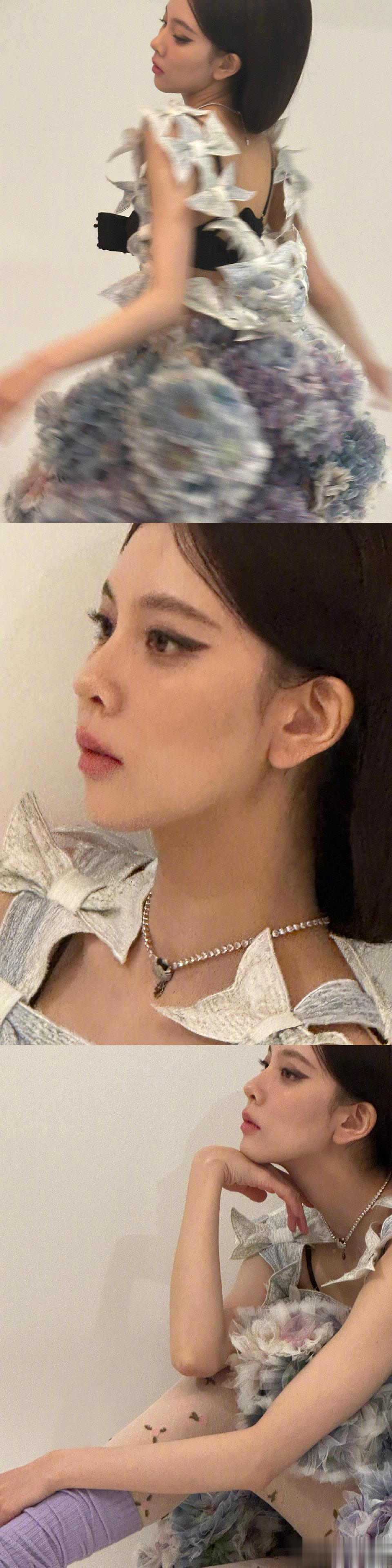  都给我来感受一下宋妍霏带来的美貌冲击，还说好多花花的一天，一下子就get到了其