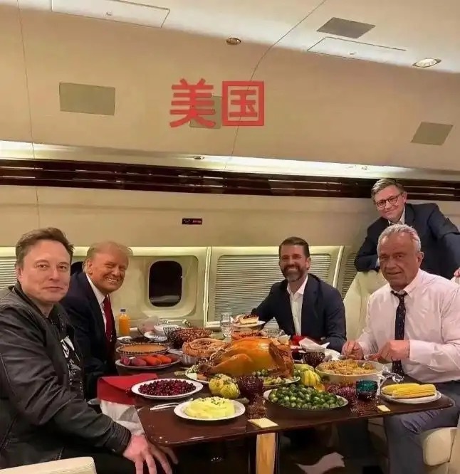 美国一顿饭和中国一顿饭 