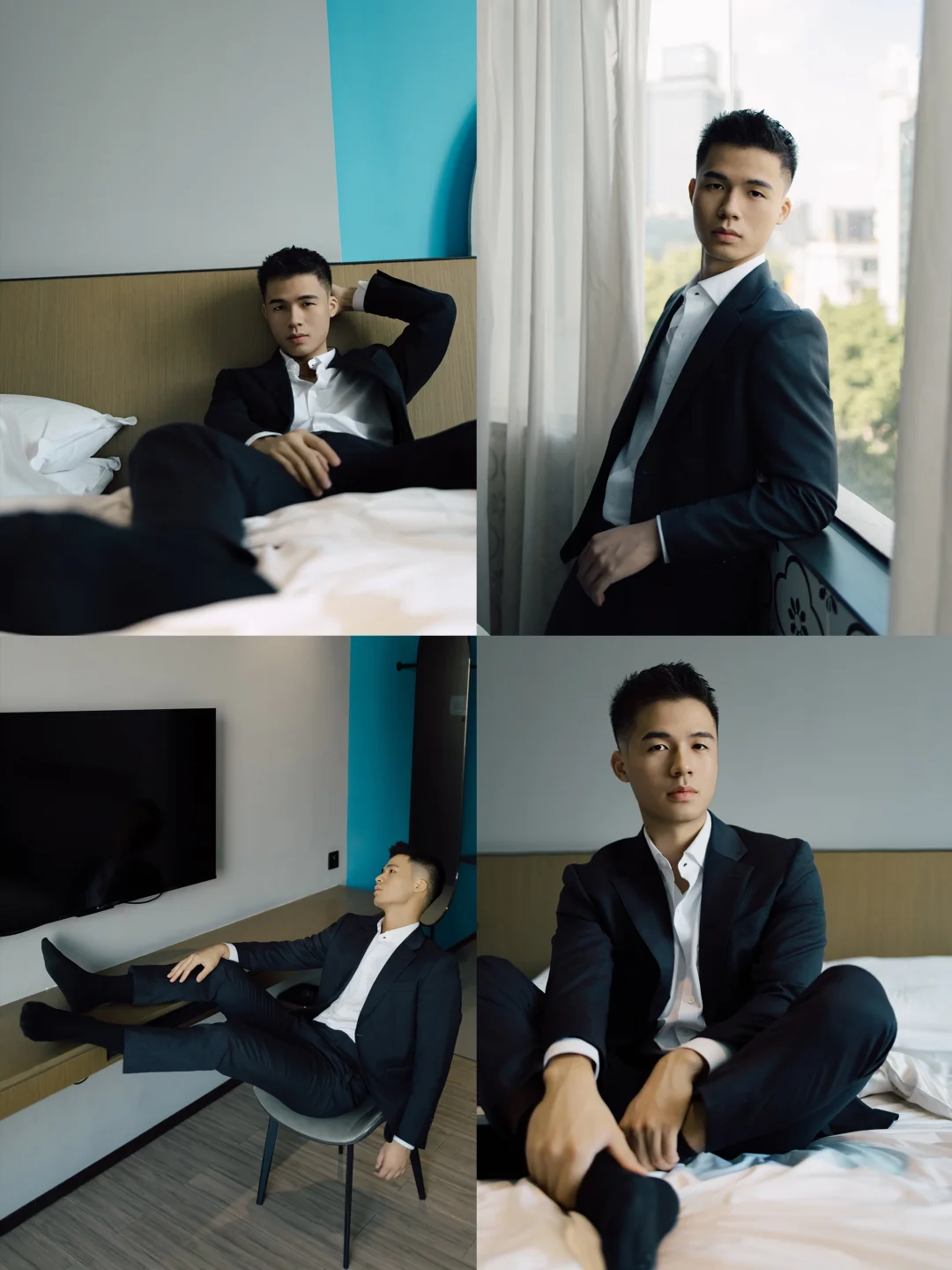 佛山拍照📷给帅哥在室内拍一组正装男生写真