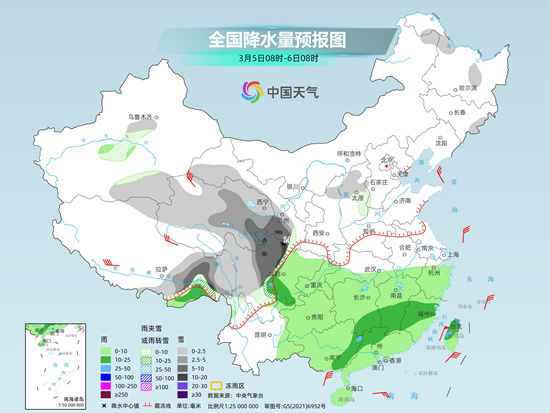 未来三天南方仍多阴雨天气 西南华南气温持续下降