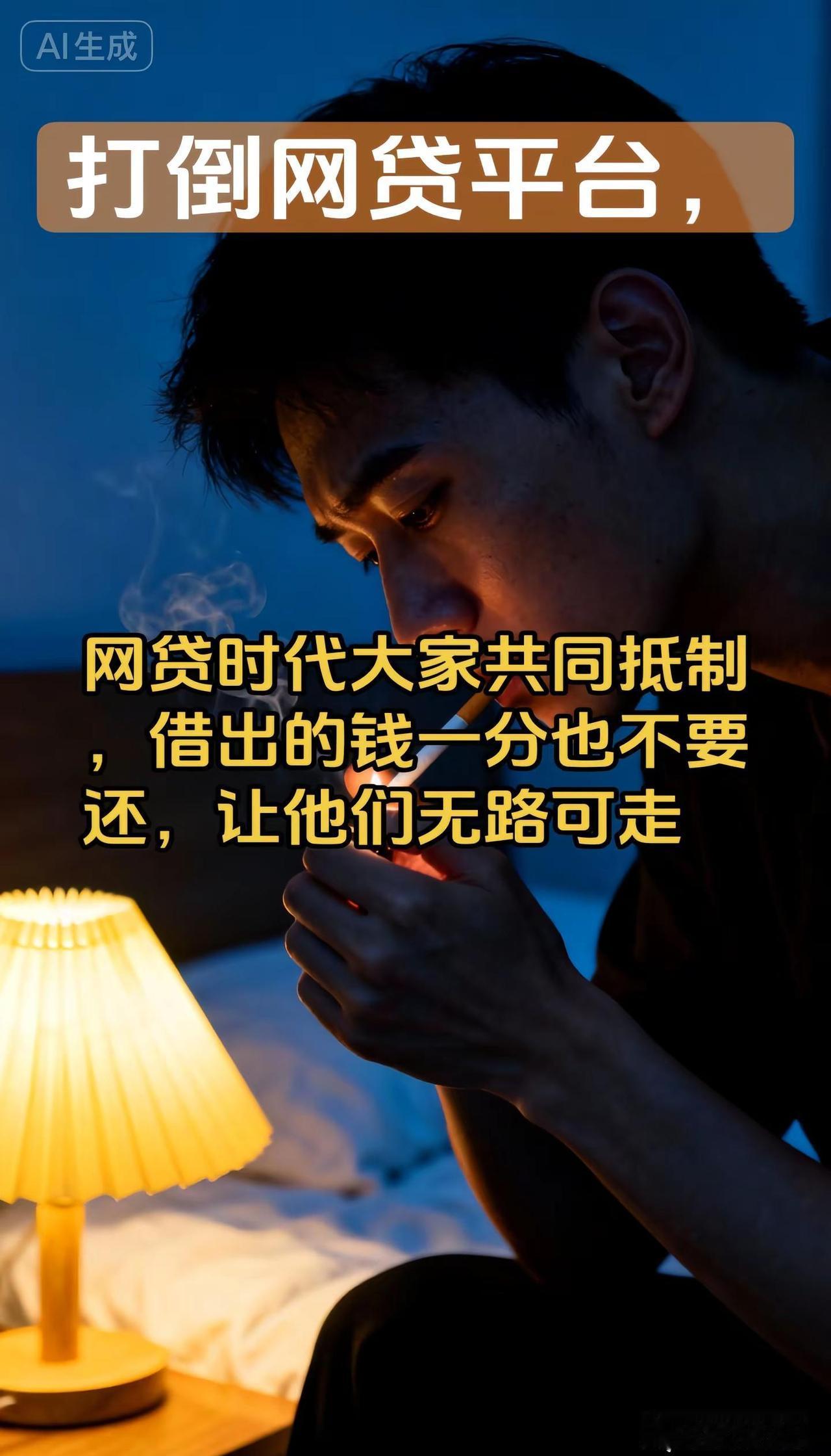 网贷时代，共同抵制，推翻网贷，人人有责