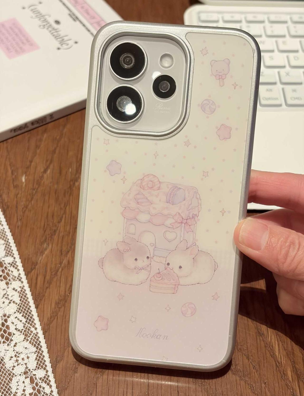 OPPO reno15棉花糖小兔壳壳也太萌了吧？
可爱手机壳 宝藏手机壳分享 i