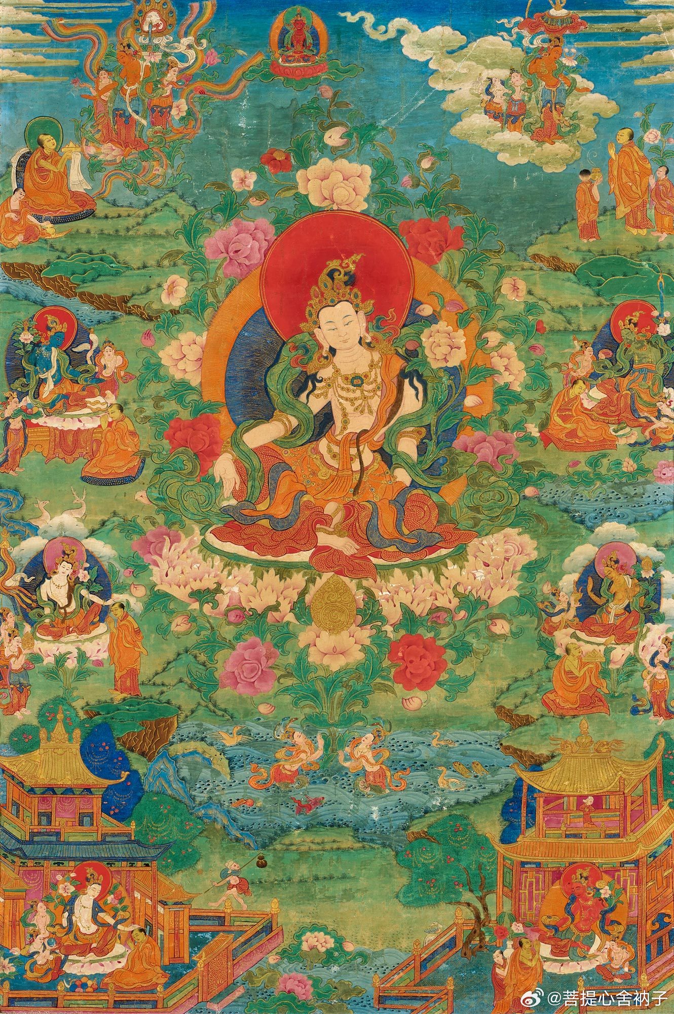 众生皆苦，苦在我执。放下自我的计较，心胸开阔，苦海自成坦途。 