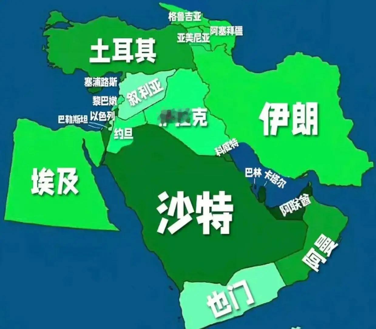 看明白这张地图，也就明白了，为什么说所谓的伊斯兰世界和阿拉伯世界，都是伪命题，甚