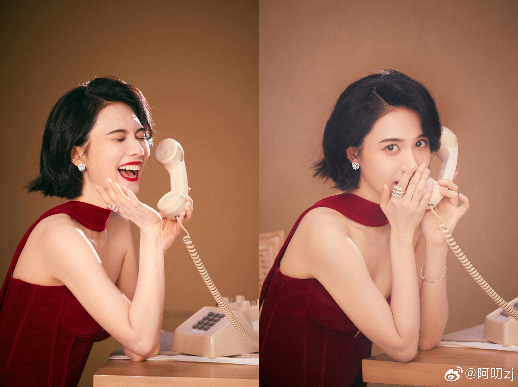 姜珮瑶好明媚的红玫瑰 谁被姜珮瑶在庐山国际爱情电影周的红裙造型戳中了？短发配红裙
