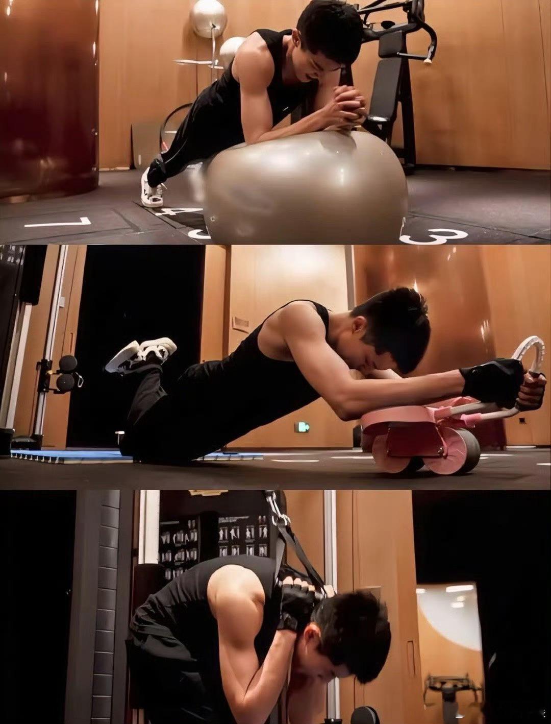 黄子韬曝男明星群都在内卷健身哥三个男模来的！ 