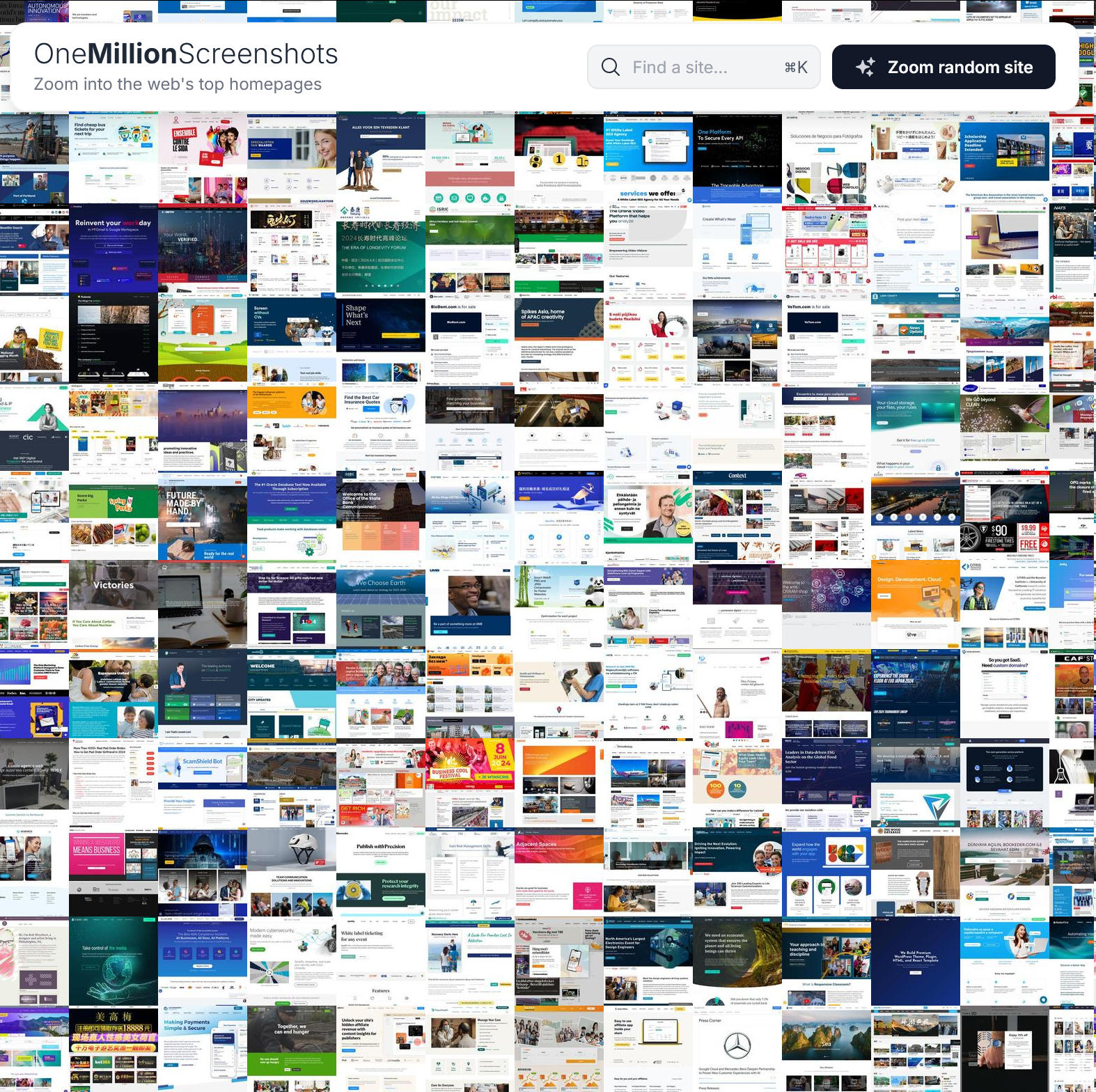 百万截图网站：onemillionscreenshots.com有100万张热门