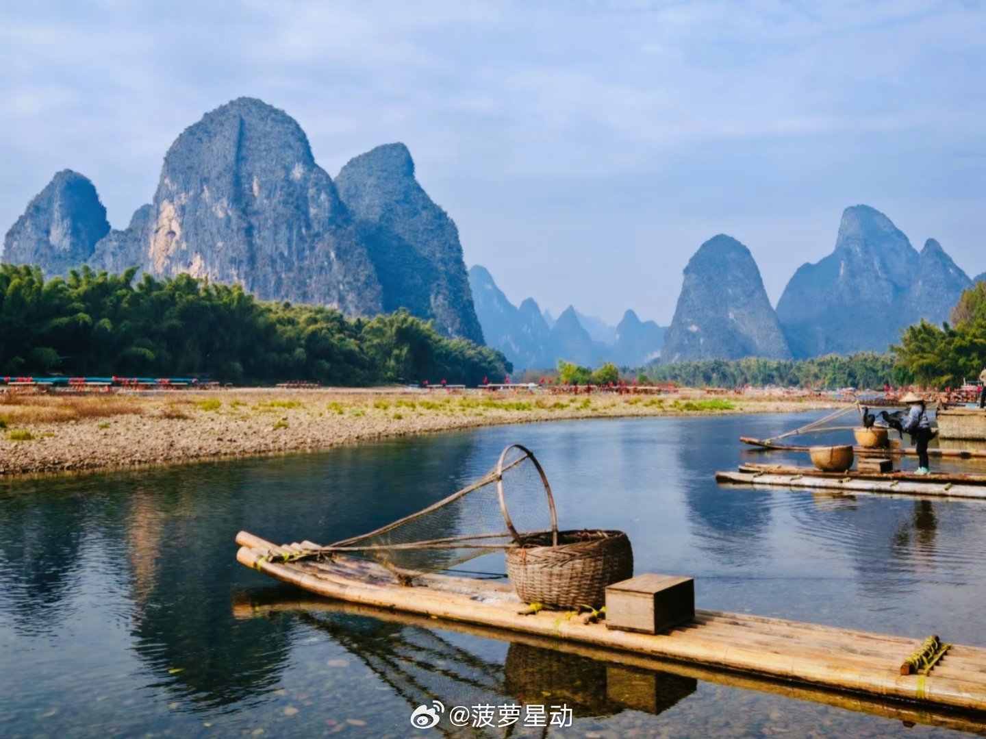 生活手记 在漓江，我找到了让时间慢下来的方法。⛰️你以为的桂林山水是“甲天下”的